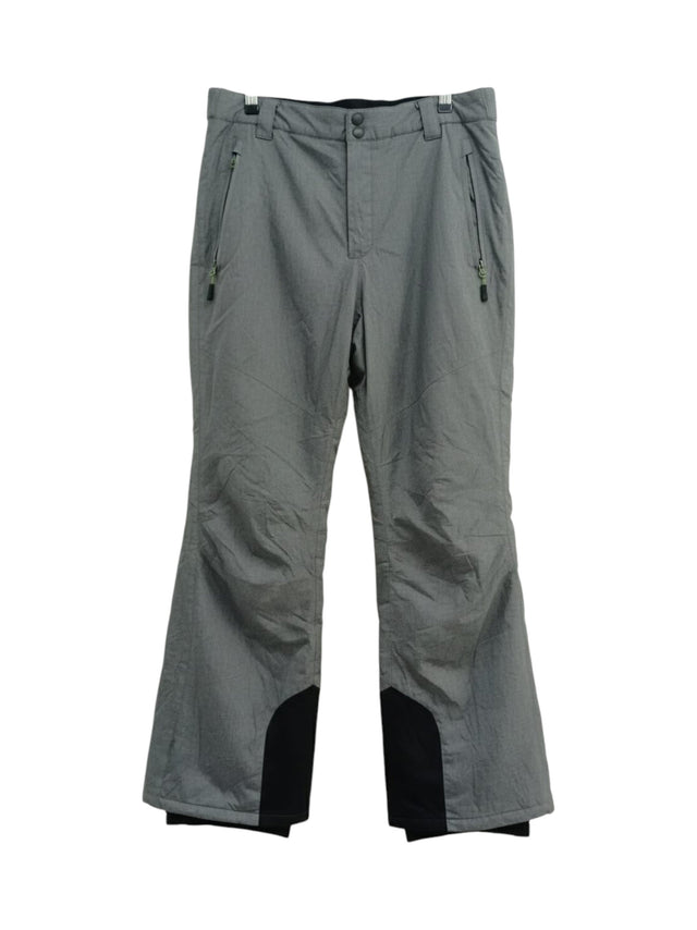 Image for Men's Plain Solid Ski Pants,Light Grey
