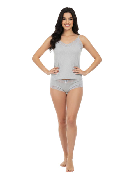 Image for Women's Plain Solid Under Top,Light Grey