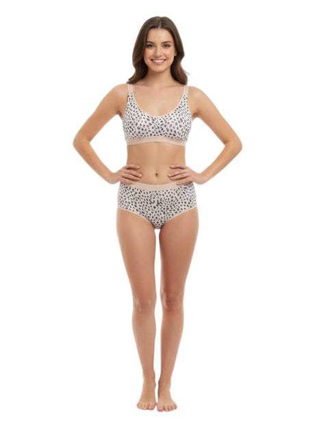 Image for Women's Printed Bra,Light pink