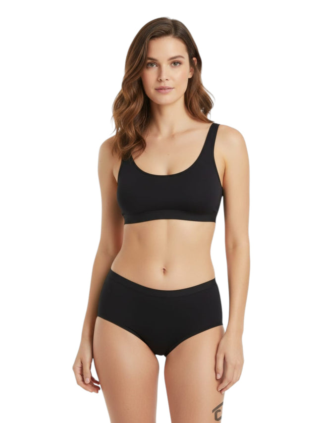 Image for Women's Ribbed Bra,Black