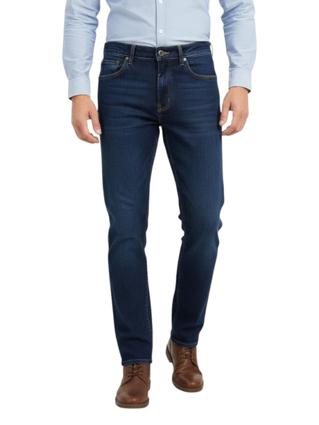 Image for Men's Plain Solid Jeans,Blue