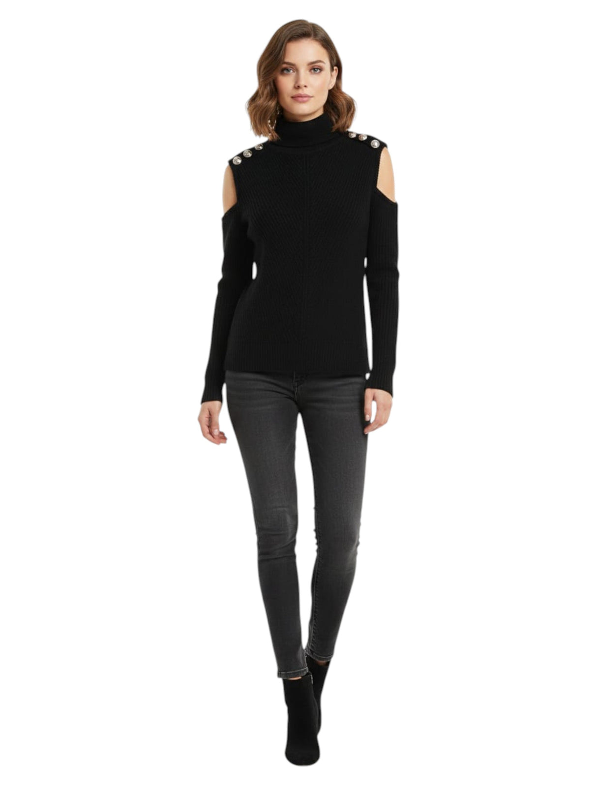 Image for Women's Knitted Top,Black