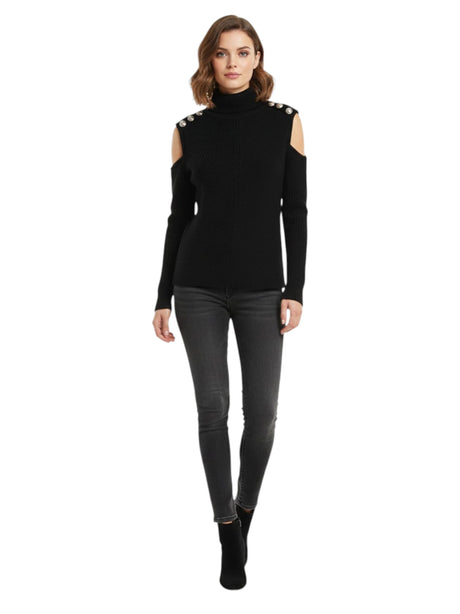 Image for Women's Knitted Top,Black