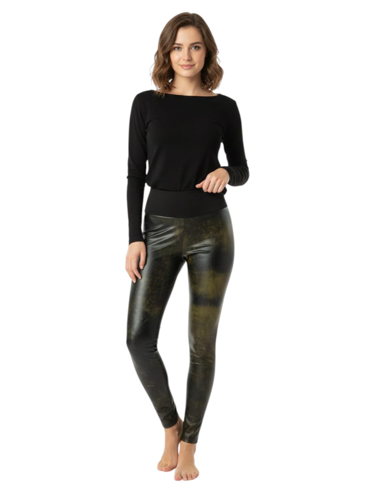 Image for Women's Leather Legging,Multi