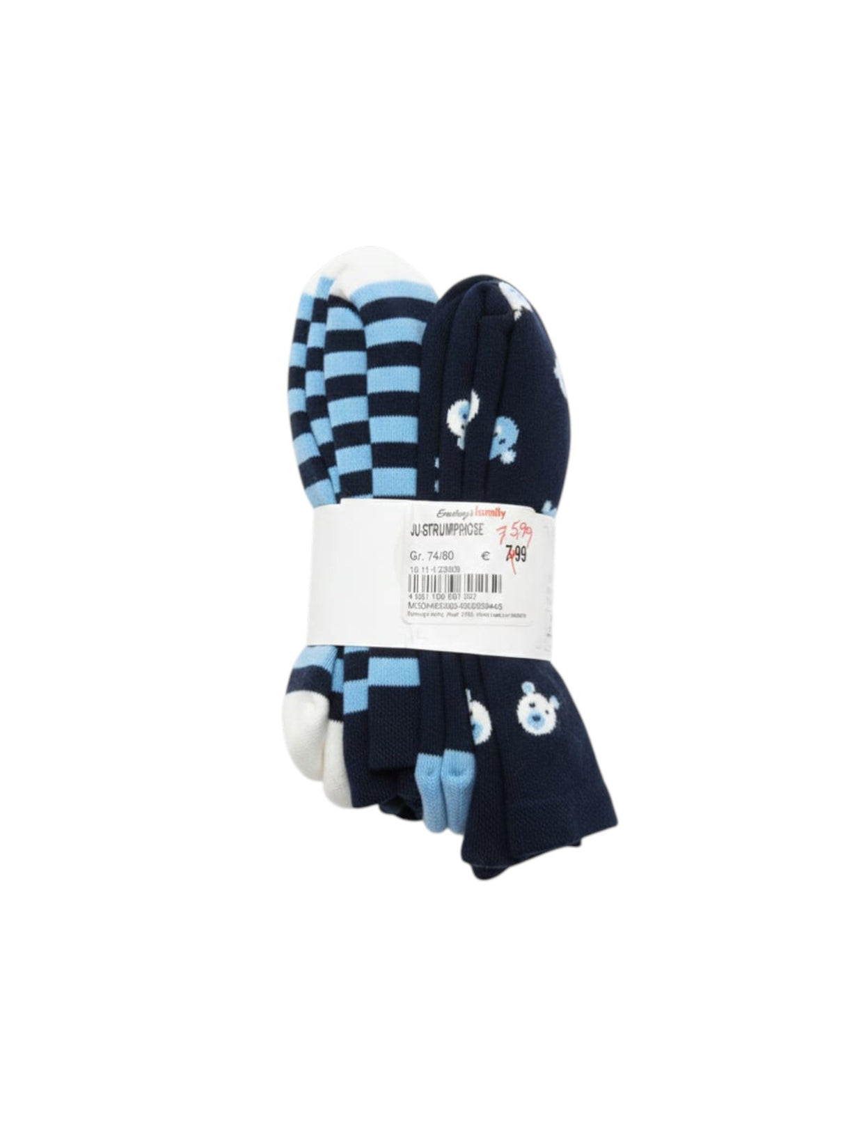 Image for Kids Boy's Printed Tights Set 2Pieces,Navy