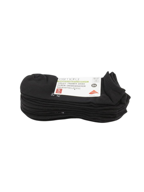 Image for Women's Plain Solid Socks,Black