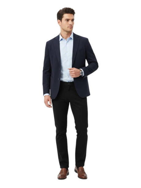 Image for Men's Plain Solid Classic Pant,Black