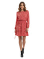 Image for Women's Floral Printed Dress,Red