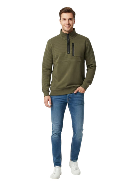 Image for Men's Ribbed Sweaters,Olive