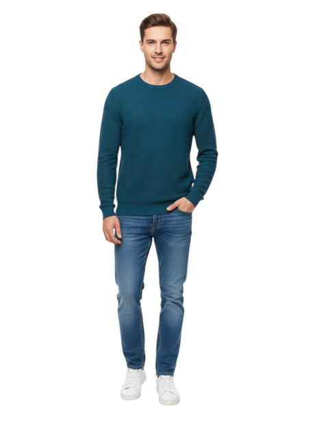 Image for Men's Knitted Sweaters,Dark Turquoise 