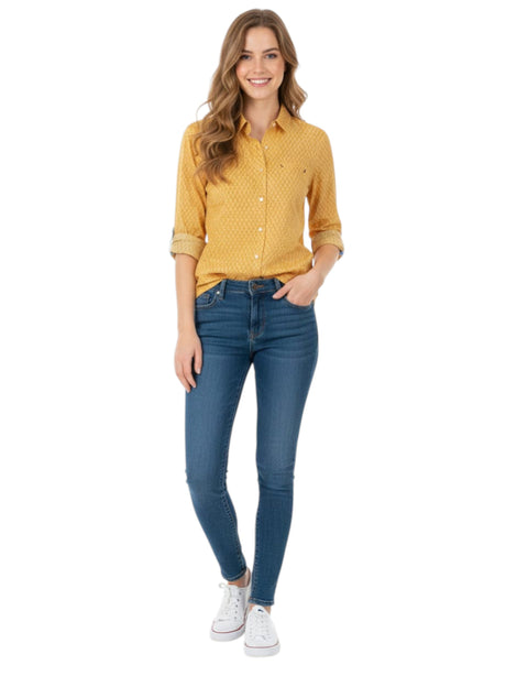 Image for Women's Printed Chemise,Yellow