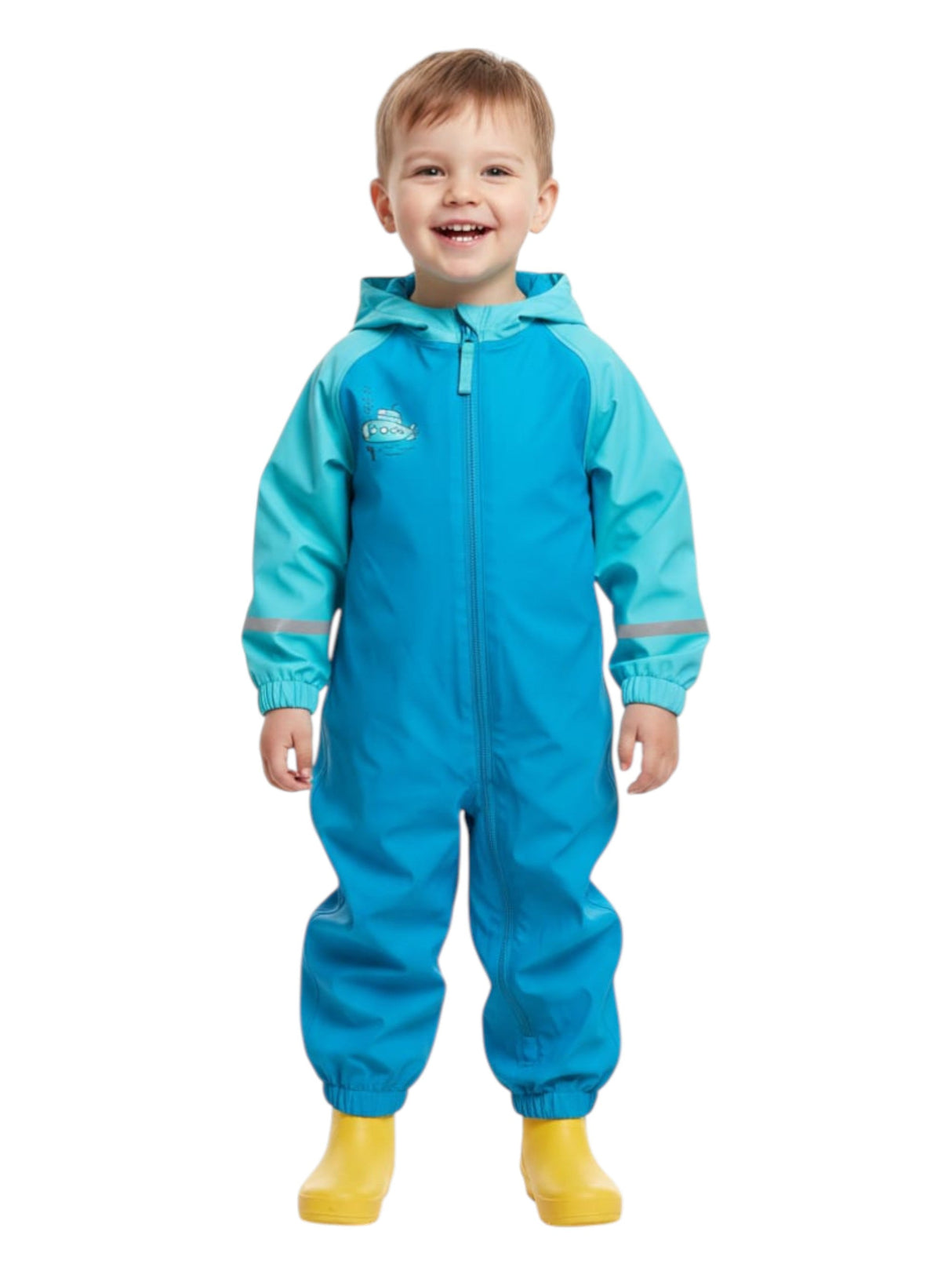Image for Kids Boy's  Colorblocked Jumpsuit,Blue