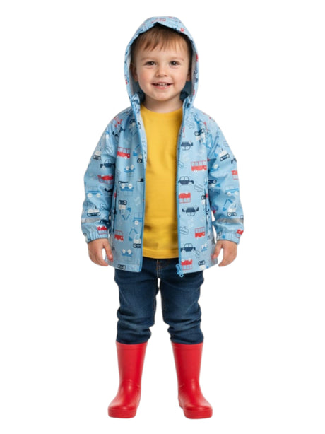 Image for Kids Boy's Printed Jacket,Light Blue