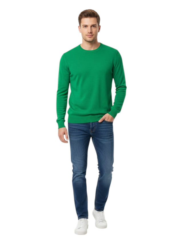 Image for Men's Knitted Sweaters,Green