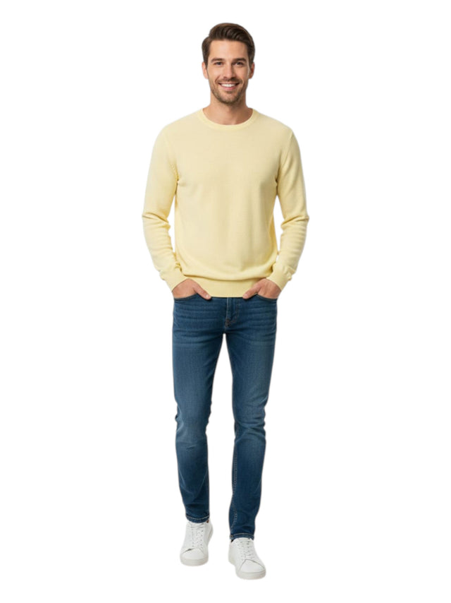 Image for Men's Knitted Sweaters,Yellow