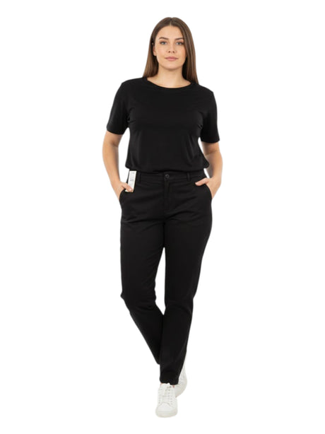 Image for Women's Plain Solid Jeans,Black