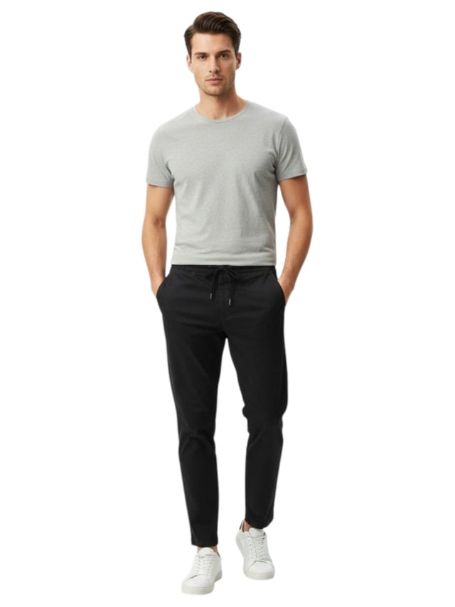 Image for Men's Plain Solid Pant,Black