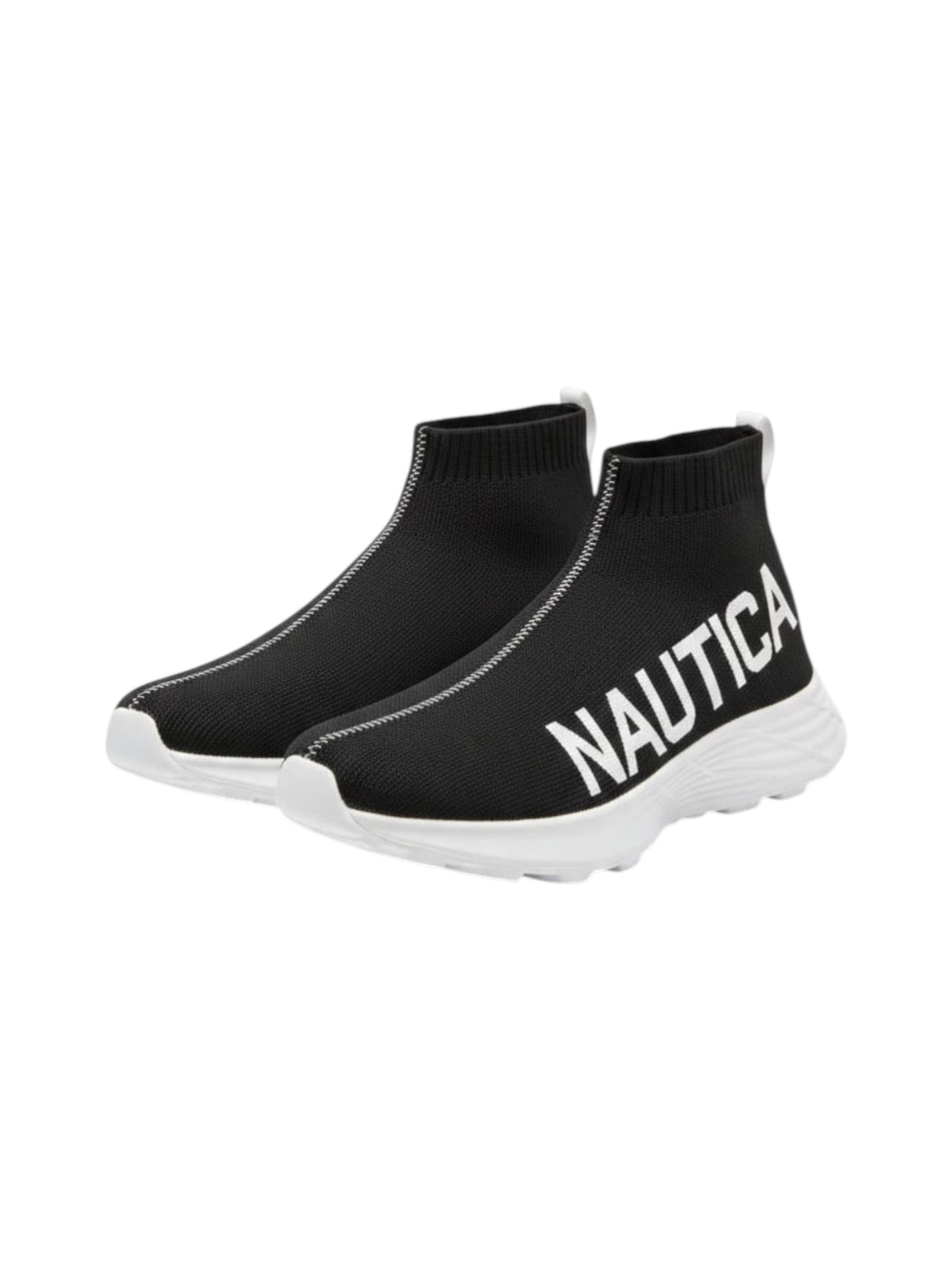 Image for Men's Brand Logo Printed High Top Shoes ,Black