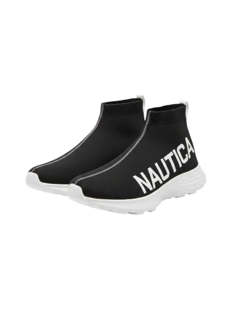 Image for Men's Brand Logo Printed High Top Shoes ,Black