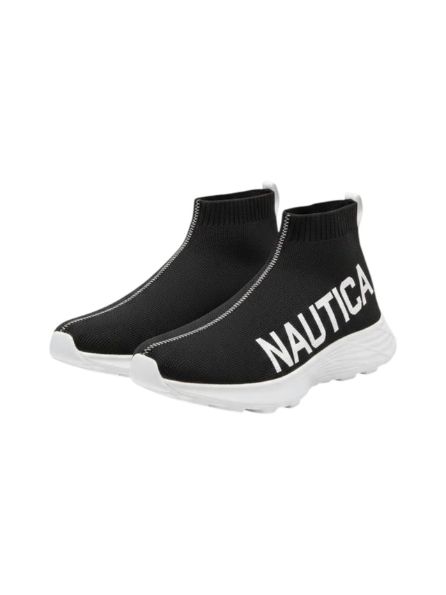 Image for Men's Brand Logo Printed High Top Shoes ,Black