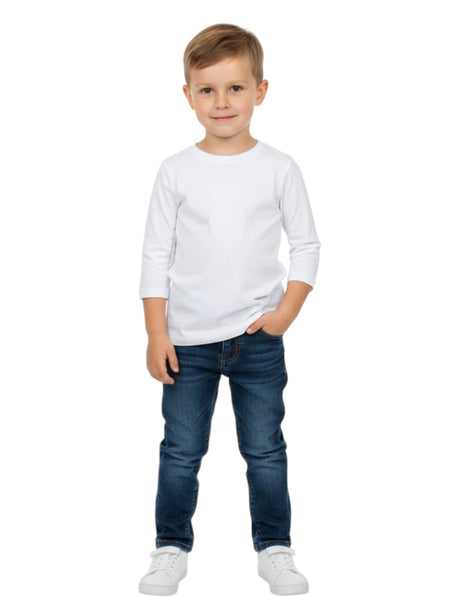 Image for Kids Boy's Plain Solid Top,White