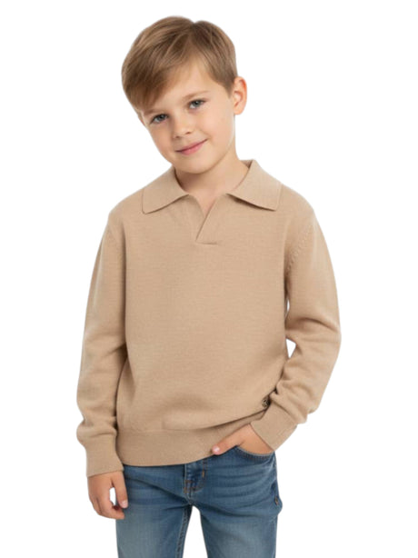 Image for Kids Boy's Plain Solid Top,Beige