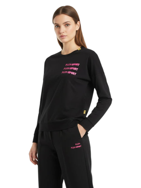 Image for Women's Brand Logo Printed Swaeters,Black