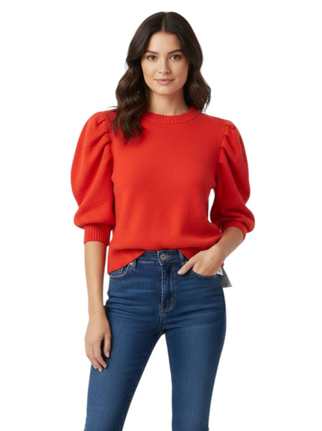 Image for Women's Knitted Top,Orange
