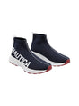 Image for Men's Brand Logo Printed High Top Shoes,Navy