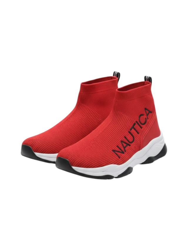 Image for Men's Brand Logo Printed High Top Shoes,Red