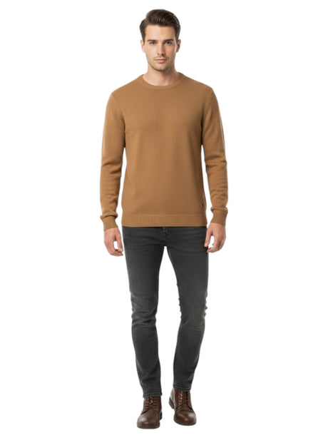 Image for Men's Knitted Sweaters,Brown