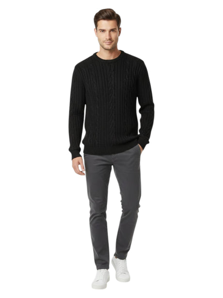 Image for Men's Knitted Sweaters,Black