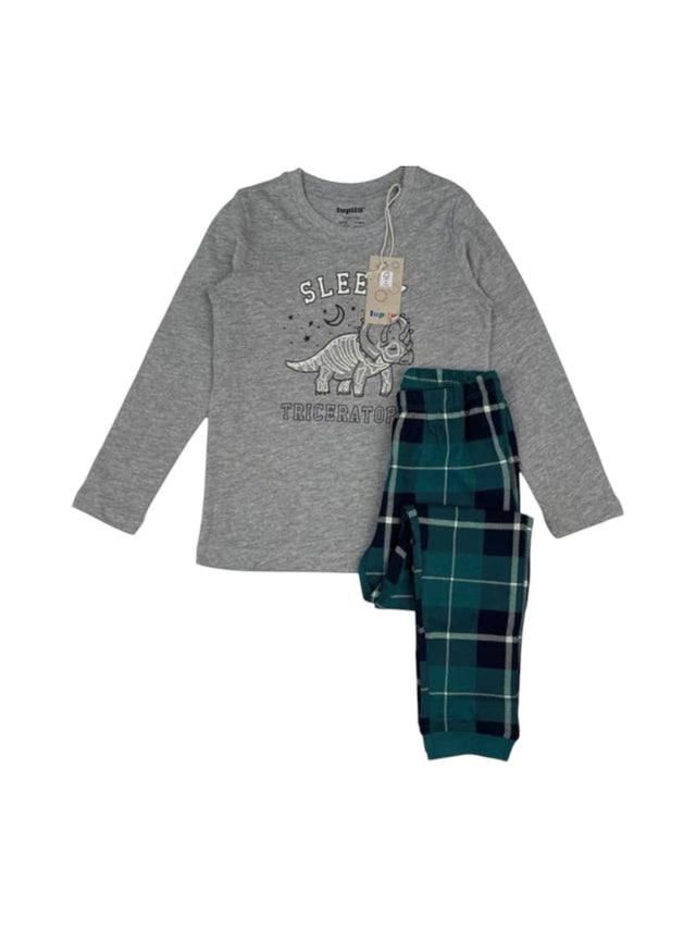 Image for Kids Boy's Prinrted Pajama Set,Grey