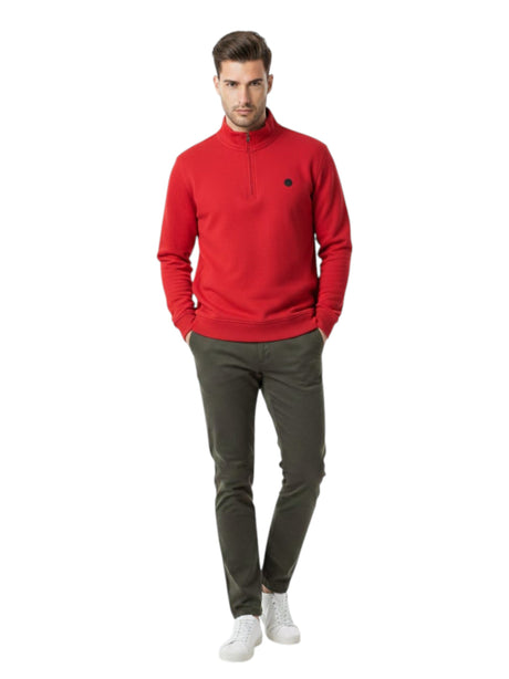 Image for Men's Plain Solid Sweaters,Brick
