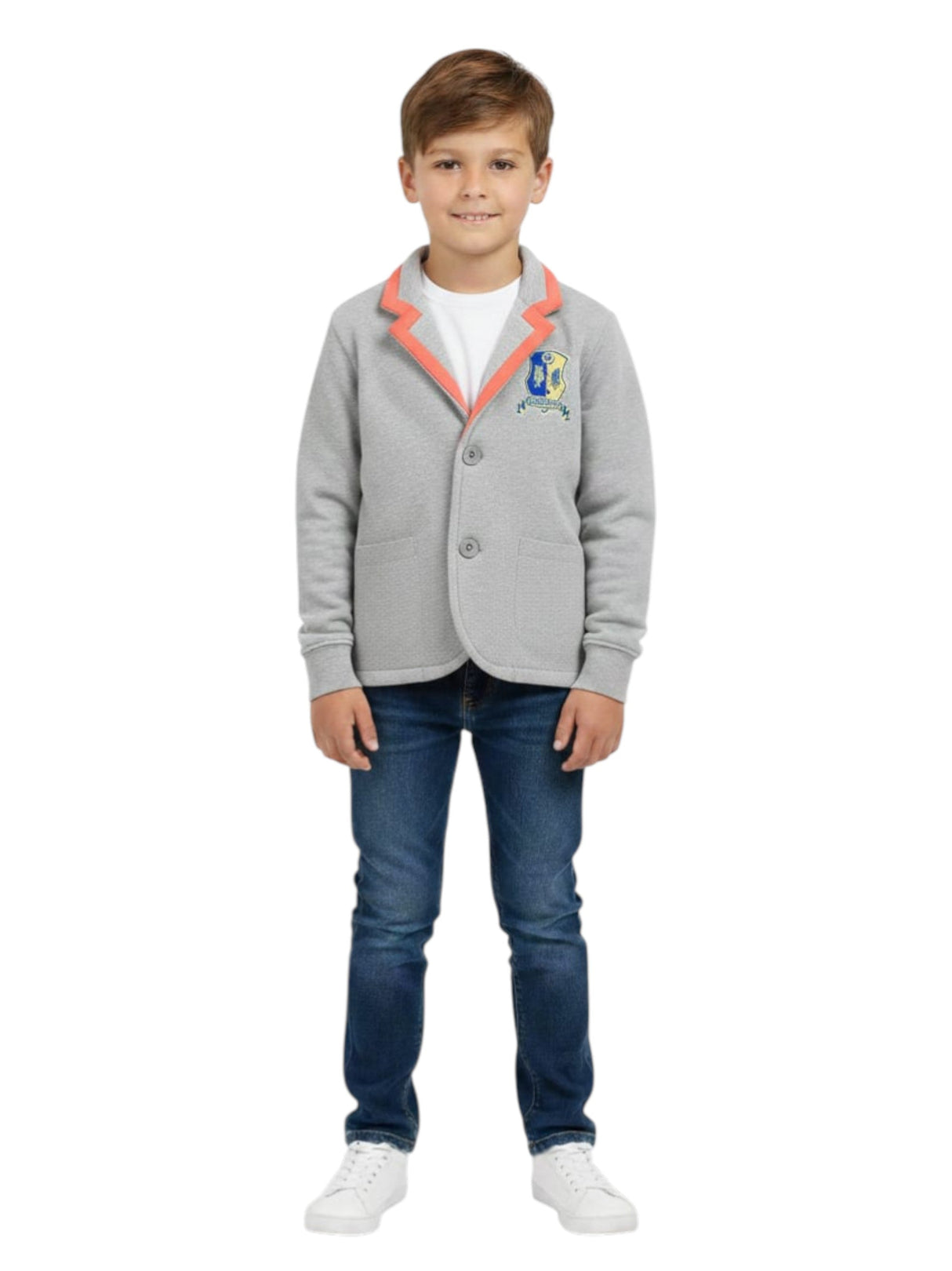 Image for Kids Boy's Plain Jacket,Grey
