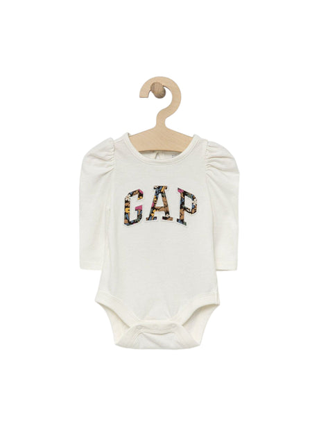 Image for Kids Girl's Brand Logo Printed Bodysuit,White