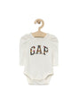 Image for Kids Girl's Brand Logo Printed Bodysuit,White