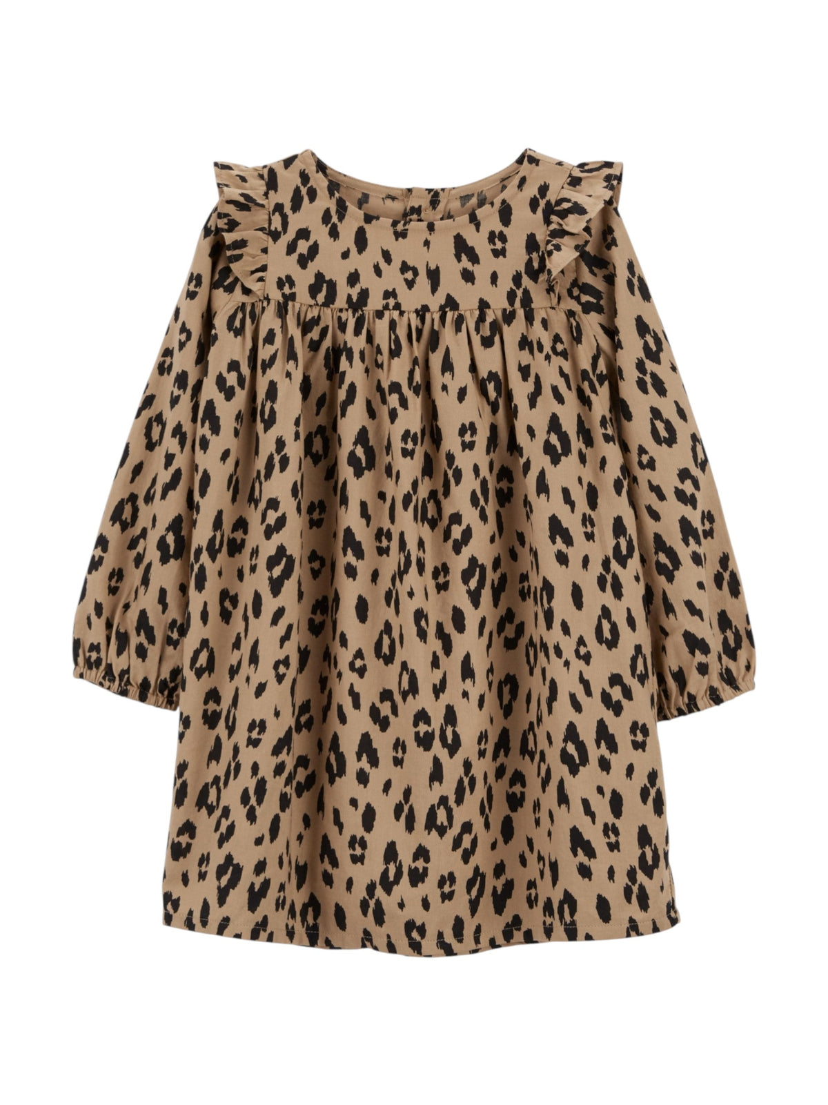 Image for Kids Girl's Printed Dress,Light Brown 