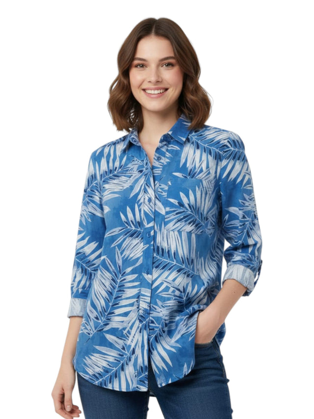 Image for Women's Printed Chemise,Blue