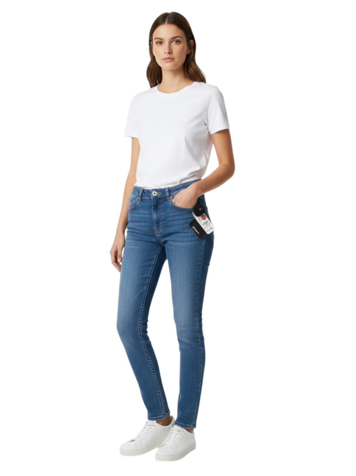 Image for Women's Washed Jeans,Light Blue