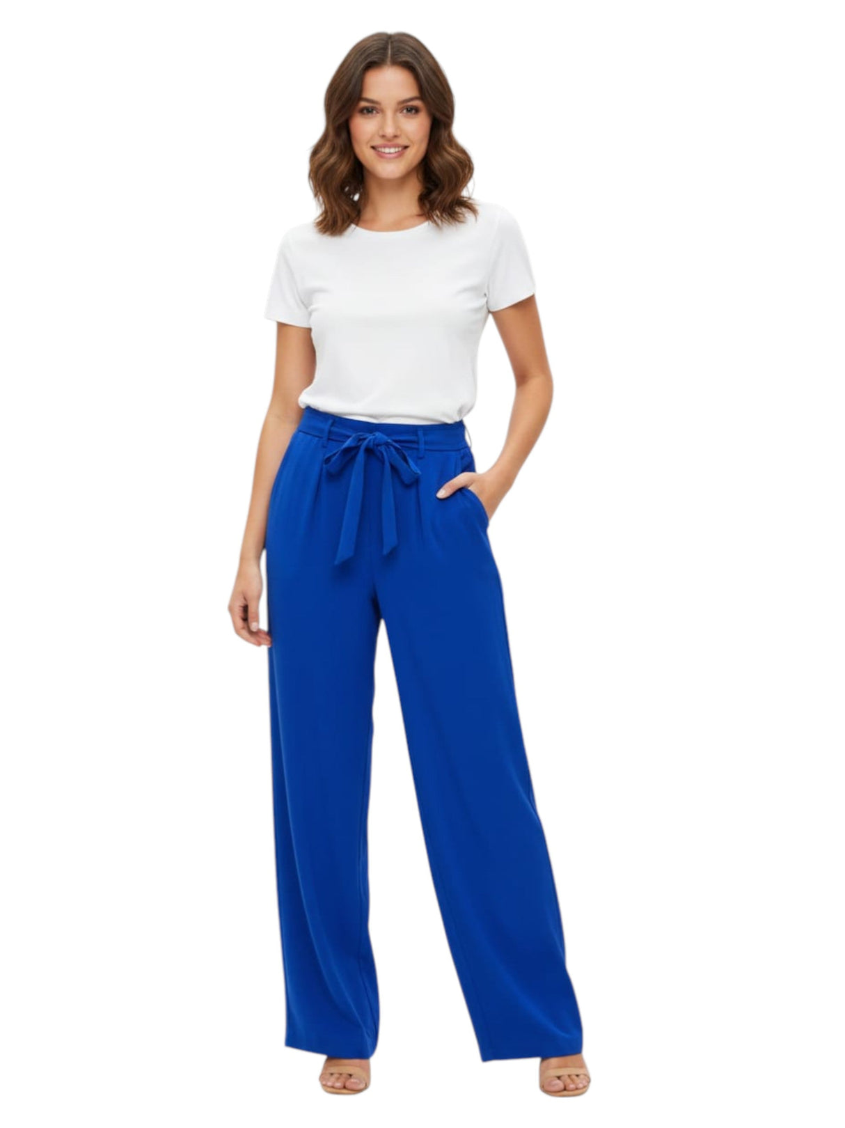 Image for Women's Plain Solid Classic Pant,Indigo