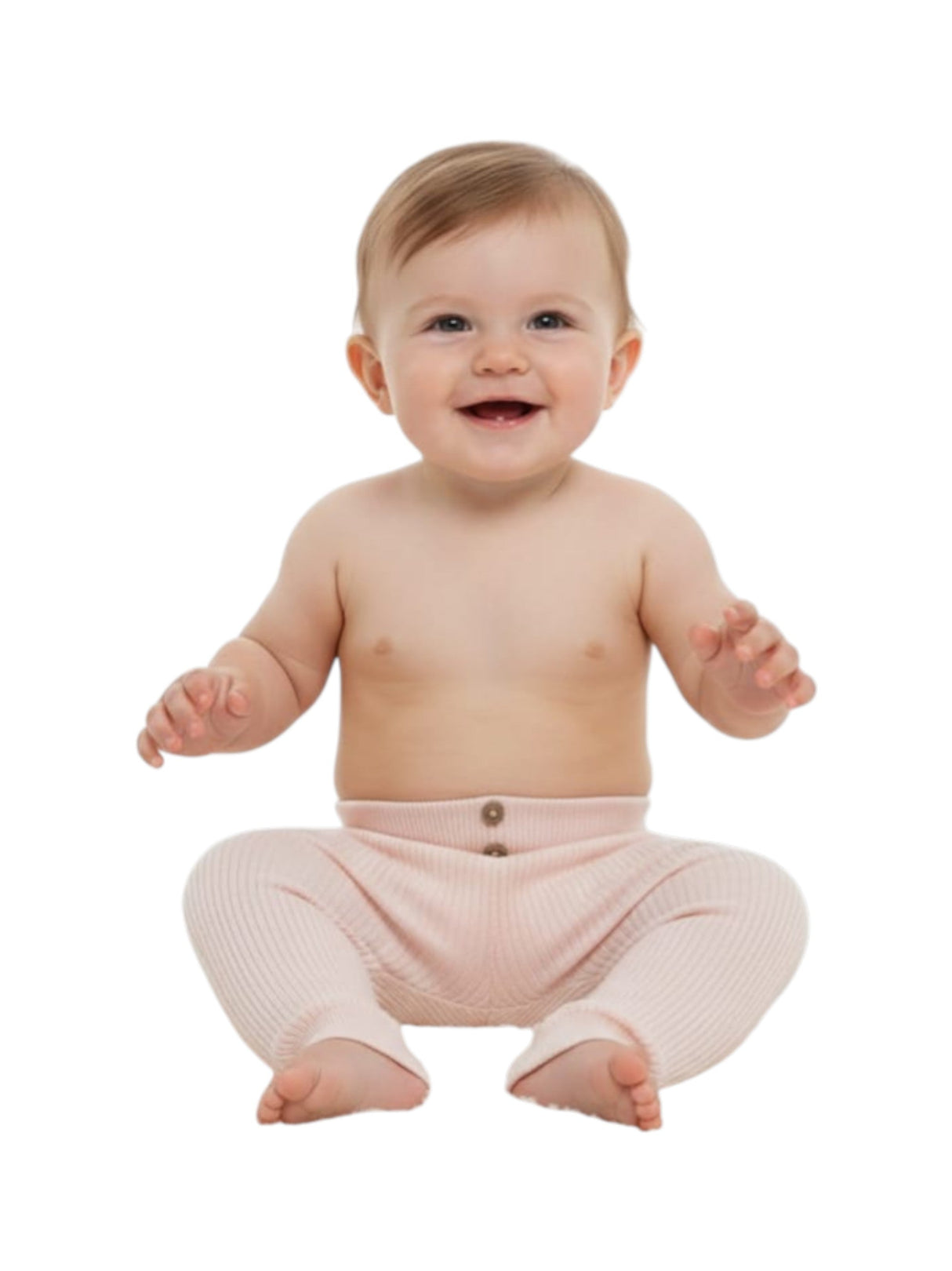 Image for Kids Boy's Ribbed Pant,Light Pink