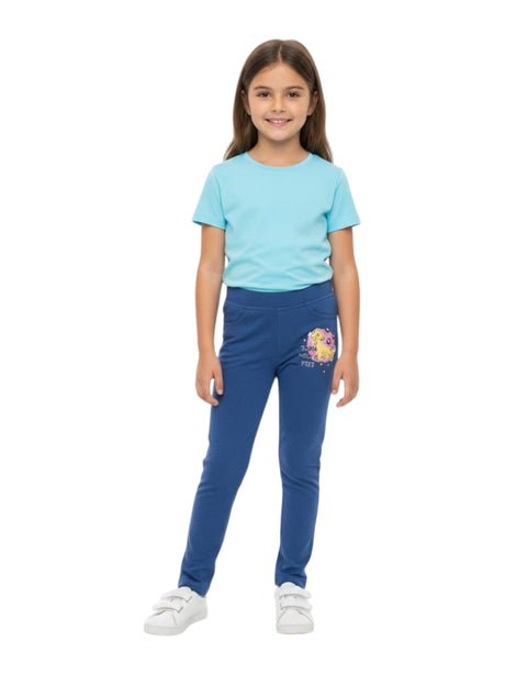 Image for Kids Girl's Printed Pant,Navy