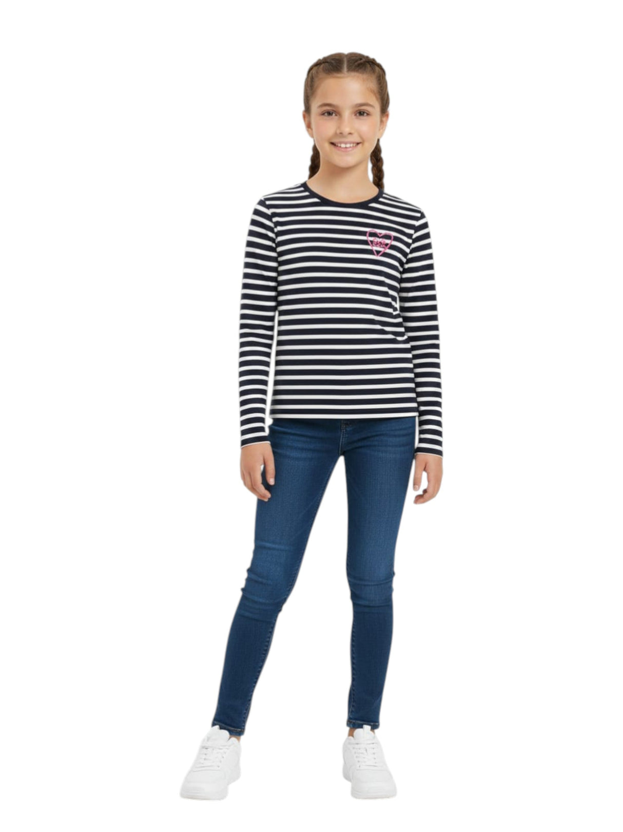 Image for Kids Girl's striped top,Navy/White
