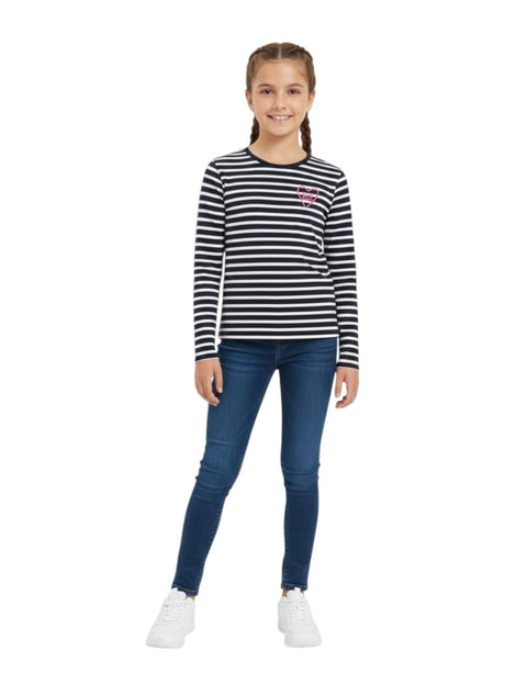 Image for Kids Girl's striped top,Navy/White