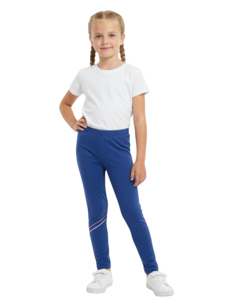 Image for Kids Girl's Plain Legging,Light Navy