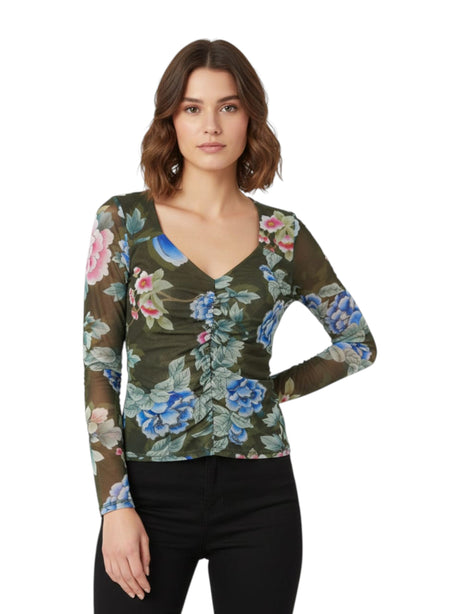 Image for Women's Floral Printed Top,Multi