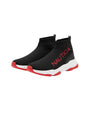 Image for Men's Brand Logo Printed High Top Shoes,Black