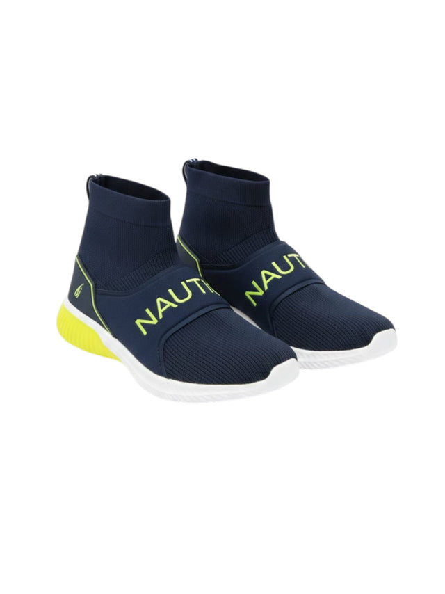 Image for Men's Brand Logo Printed High Top Shoes,Navy