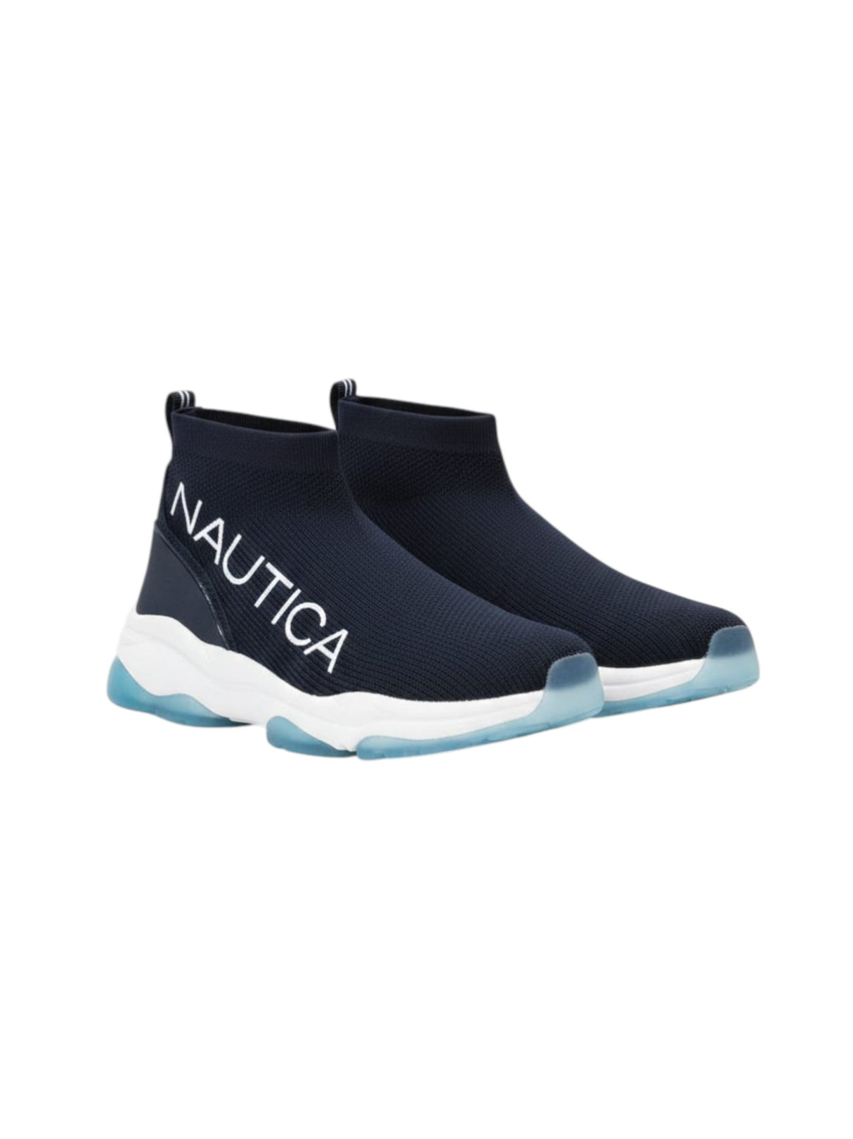 Image for Men's Brand Logo Printed High Top Shoes,Navy